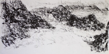 Peinture intitulée "Vivre n'est pas un…" par Maurice Eeckman, Œuvre d'art originale, Encre