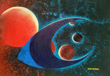 Malerei mit dem Titel "KOSMOS" von Maurício Magalhães Entringer, Original-Kunstwerk, Acryl