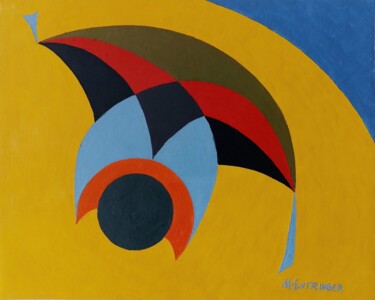 Pintura intitulada "Aterrizaje" por Maurício Magalhães Entringer, Obras de arte originais, Óleo