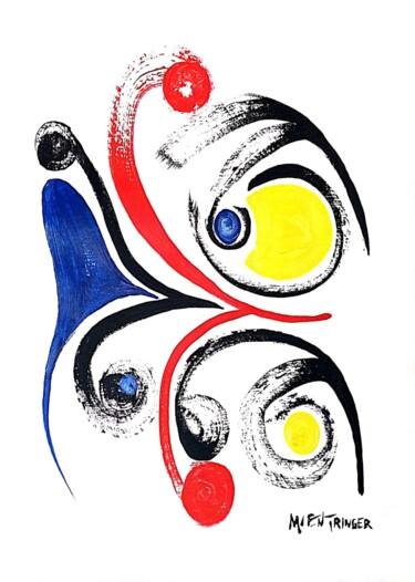 Pintura intitulada "Olhares" por Maurício Magalhães Entringer, Obras de arte originais, Acrílico