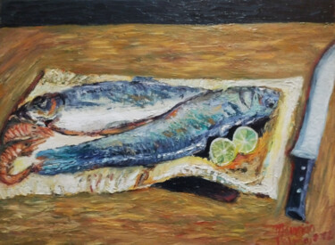 Pittura intitolato "Still life, dead na…" da Mauricio Palma, Opera d'arte originale, Olio