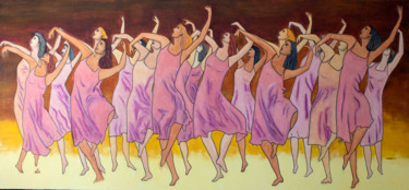 Malerei mit dem Titel "Contemporary dance 2" von Mauricio Galarza Madrid, Original-Kunstwerk, Öl