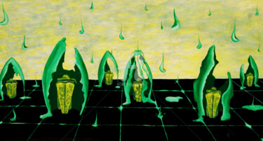 Pintura titulada "lluvia-amarga.jpg" por Mauricio Silerio, Obra de arte original