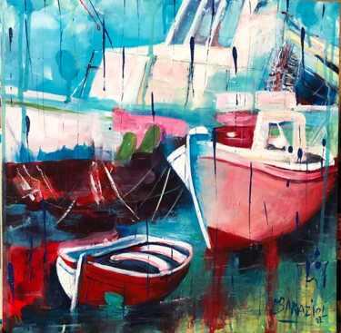 Painting titled "Sapore di mare" by Maurizio Baraziol, Original Artwork, Acrylic Mounted on Wood Stretcher frame