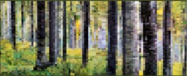 Peinture intitulée "Nel bosco" par Maurizio Galasso, Œuvre d'art originale, Acrylique