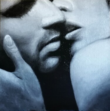 Pittura intitolato "Baciami" da Maurizio Nittolo, Opera d'arte originale, Olio