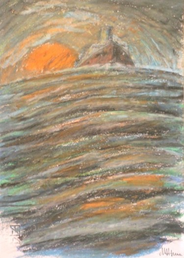 Pittura intitolato "il rimorchiatore" da Maurizio Aprea, Opera d'arte originale