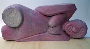 Скульптура под названием "Figura nel sonno" - Maurizio Aprea, Подлинное произведение искусства