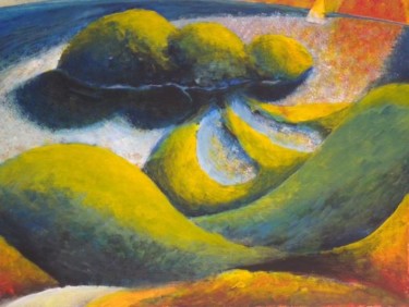 Pittura intitolato "Paesaggio dei sensi" da Maurizio Aprea, Opera d'arte originale