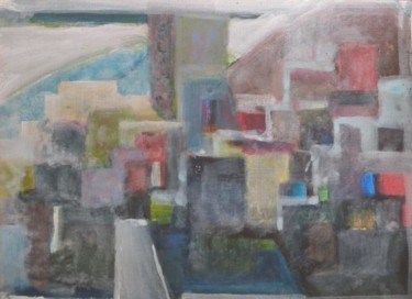 Painting titled "Finestra sul Borgo" by Maurizio Aprea, Original Artwork, Acrylic