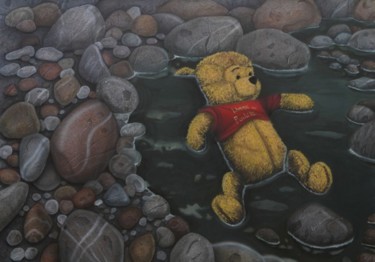 Peinture intitulée "winnie-the-puddle" par Maurizio Giarnetti, Œuvre d'art originale