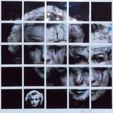 Photographie intitulée "SCRATCHED CRY" par Mauro Ferri, Œuvre d'art originale, Photographie manipulée Monté sur Carton