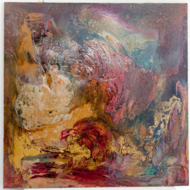 Pittura intitolato "Red Storm - Mauro S…" da Mauro Saviola, Opera d'arte originale, Olio