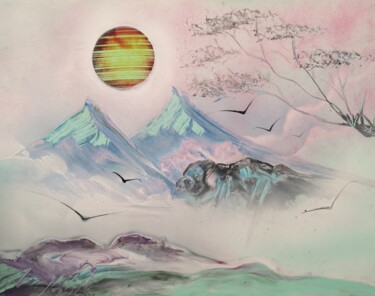 Pintura intitulada "Winter Time" por Mauro Sposito, Obras de arte originais, Tinta spray