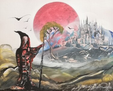 Pittura intitolato "Il guardiano" da Mauro Sposito, Opera d'arte originale, Spray