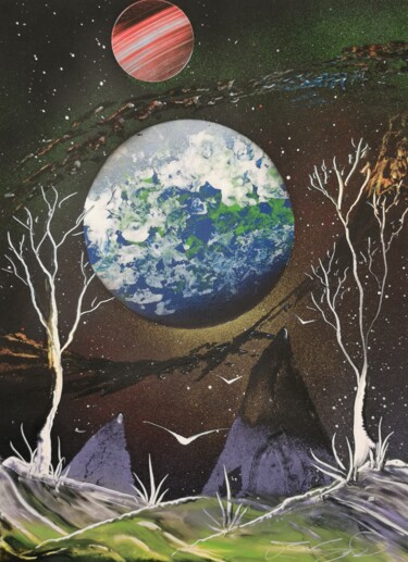 Pittura intitolato "Mistical space" da Mauro Sposito, Opera d'arte originale, Spray
