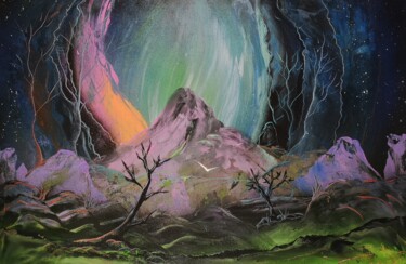 Malerei mit dem Titel "La montagna del mis…" von Mauro Sposito, Original-Kunstwerk, Acryl