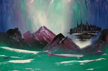 Apparizione di una citta Malarstwo zatytułowany „Apparizione di una…” autorstwa Mauro Sposito, Oryginalna praca, Akryl