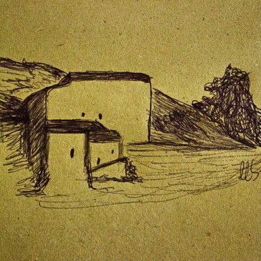 paesaggio toscano 2 Rysunek zatytułowany „paesaggio toscano 2” autorstwa Mauro Stagi, Oryginalna praca, Długopis