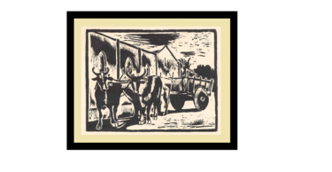Printmaking titled "Bois de Carro.png" by Maurito, Original Artwork, Xylography