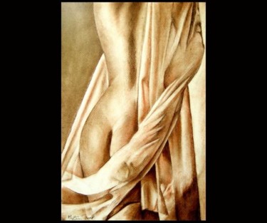 Painting titled "Donna col velo" by Mauro Zani, Original Artwork