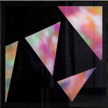 Malerei mit dem Titel "Dynamic Geometry #1" von Salvatore Mauro, Original-Kunstwerk, Sprühfarbe