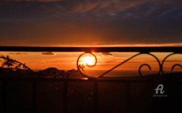 Photographie intitulée "soleil couchant" par Martine Maury, Œuvre d'art originale, Photographie non manipulée