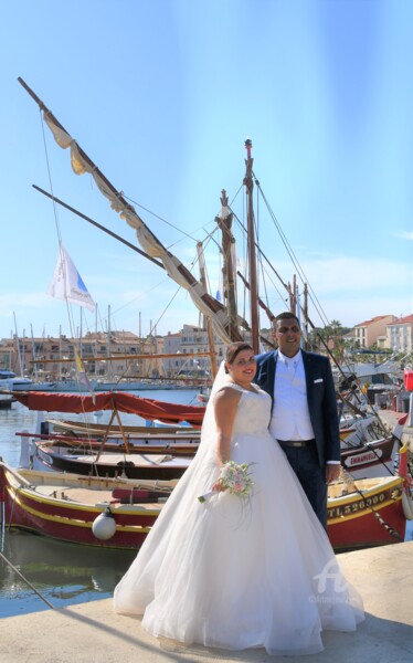 Photographie intitulée "Mariage, photos du…" par Martine Maury, Œuvre d'art originale, Photographie numérique