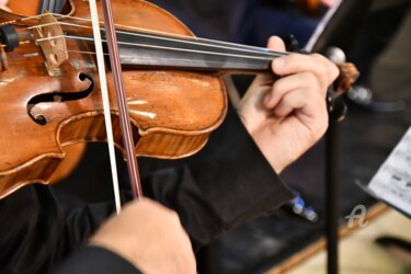 Fotografía titulada "Musicien en concert" por Martine Maury, Obra de arte original, Fotografía no manipulada Montado en Alum…