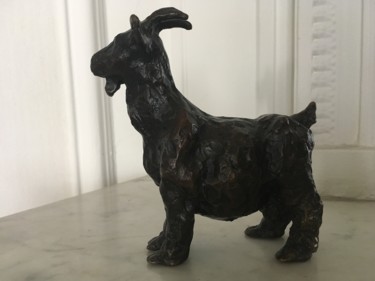 Sculpture intitulée "Chèvre" par Mauvisseau-Bordin, Œuvre d'art originale, Bronze