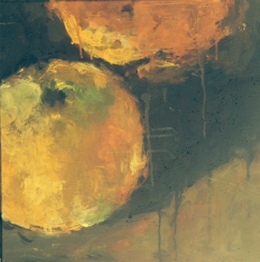 Painting titled "Pommes" by Mauvisseau-Bordin, Original Artwork, Acrylic