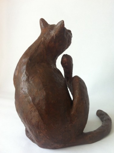 Sculpture titled "Chat" by Mauvisseau-Bordin, Original Artwork