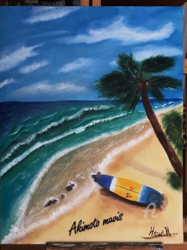 Картина под названием "hawaii" - Mavis Akimoto, Подлинное произведение искусства, Масло