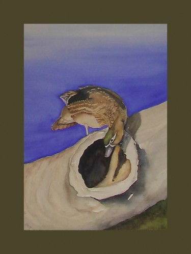 Painting titled "Expectant" by Margaret Voss, Original Artwork