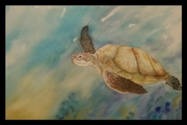 Painting titled "Ridley" by Margaret Voss, Original Artwork