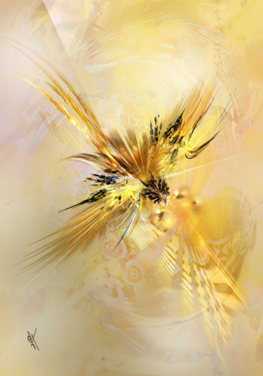 Digital Arts titled "Phoenix" by Ricou, Original Artwork, Digital Painting