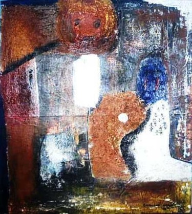 Painting titled "sentiment" by Manumonteano, Original Artwork