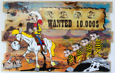Painting titled "wanted dalton" by Max Andriot, Original Artwork, Acrylic