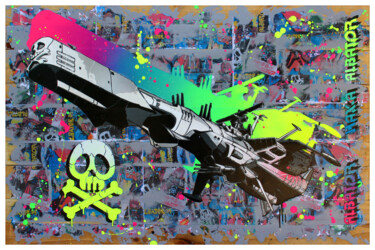 Painting titled "Albator#1" by Max Andriot, Original Artwork, Spray paint