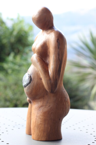 Sculpture titled "Précieux" by Max Bernard, Original Artwork, Wood