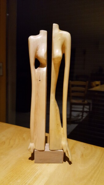 Skulptur mit dem Titel "Evolutions" von Max Bernard, Original-Kunstwerk, Holz