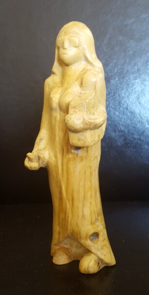 Скульптура под названием "Wendy Potter" - Max Bernard, Подлинное произведение искусства, Дерево