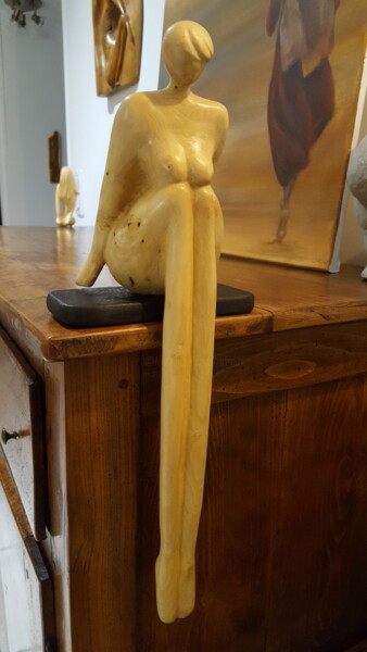 Skulptur mit dem Titel "Vide" von Max Bernard, Original-Kunstwerk, Holz