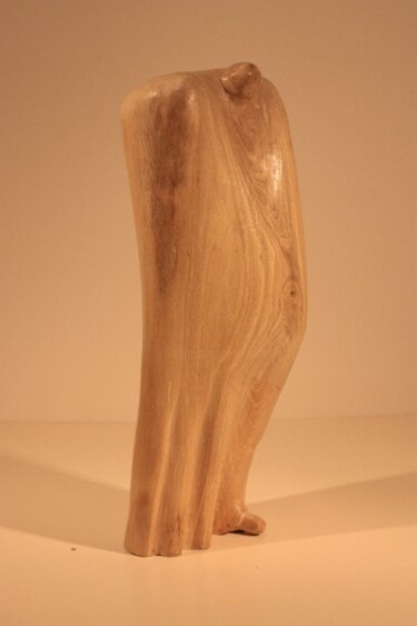 Sculpture intitulée "Pèlerin- la tête et…" par Max Bernard, Œuvre d'art originale, Bois