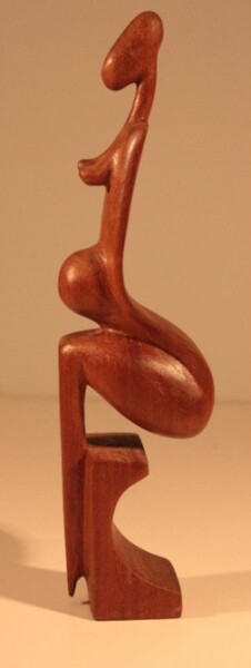 Sculpture titled "Africa" by Max Bernard, Original Artwork, Wood