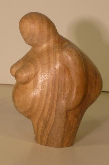 Skulptur mit dem Titel "Ronde - toute en ro…" von Max Bernard, Original-Kunstwerk, Holz