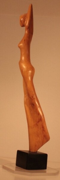 Sculpture titled "Figure de proue" by Max Bernard, Original Artwork, Wood
