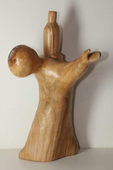 Skulptur mit dem Titel "Ivresse des sens" von Max Bernard, Original-Kunstwerk, Holz