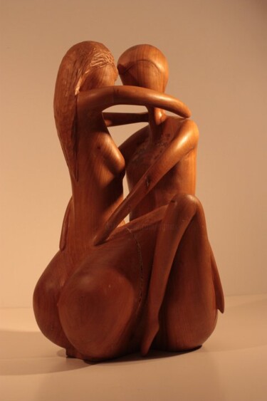 Sculpture intitulée "Enlacés - tendrement" par Max Bernard, Œuvre d'art originale
