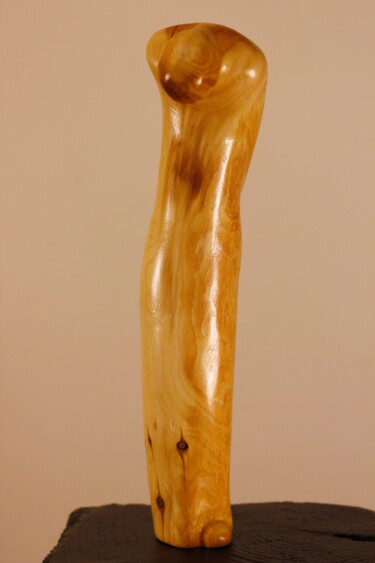 Sculpture titled "Perdu" by Max Bernard, Original Artwork, Wood
